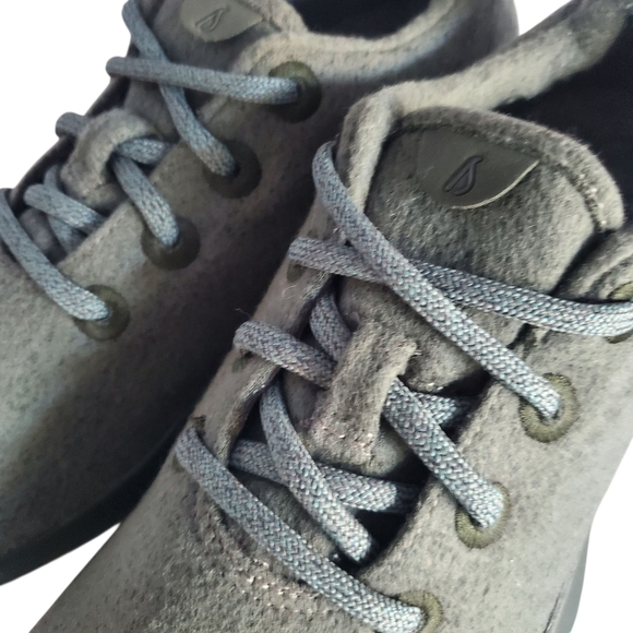 ALLBIRDS Tuke Matcha Green Superfine NZ Merino Wool Lace-Up Runners Women's SZ 9 - Picture 10 of 13